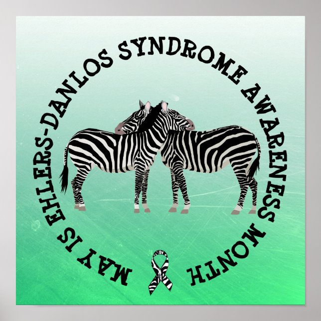 Poster EDS May is Ehlers-Danlos syndrome Awareness Month (Frente)