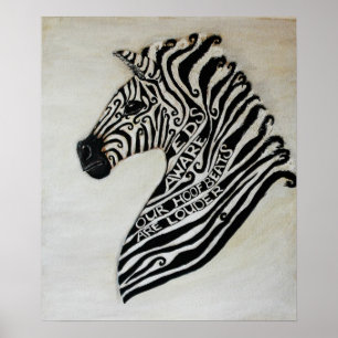 Poster EDS Zebra pelo artista Cherish Fletcher