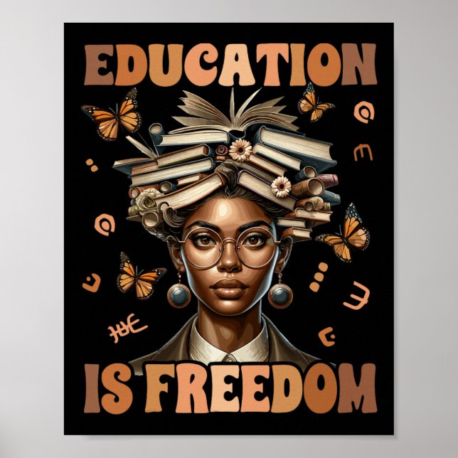 Poster Educação de Professores de História Negra é Liberd (Frente)