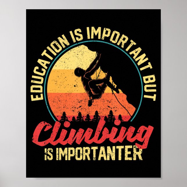 Poster Educação É Importante, Mas Escalar É Importante (Frente)