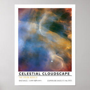Poster Educação Espacial Paisagem Celestial