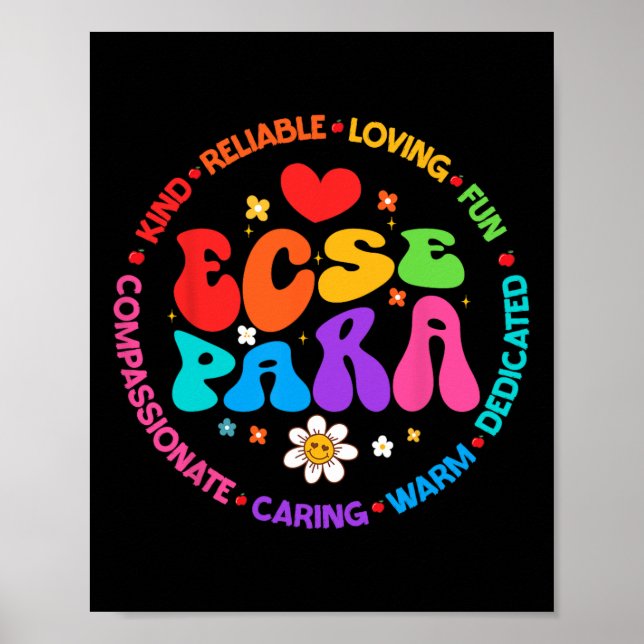 Poster Educação Especial Infantil Groovy Esped Ecse (Frente)
