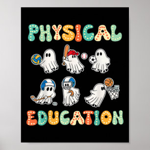 Poster Educação Física Fantasmas De Halloween Dão Para Sp