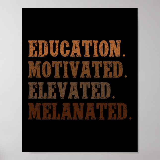 Poster Educação Motivou Vidas Negras Problema Mês da Hist (Frente)