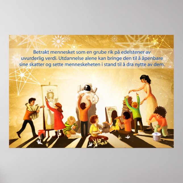 Pôster Educação (Norueguês) (Frente)