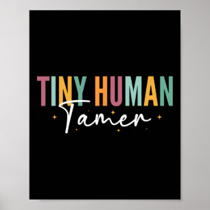 Poster Educador de Criança Pequena Domador Humano Pré-esc