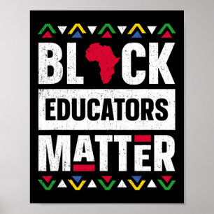 Poster Educadores Negros Problema Mês da História África