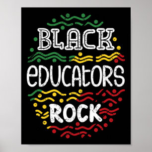 Poster Educadores Negros Rock - Mês da História Africana