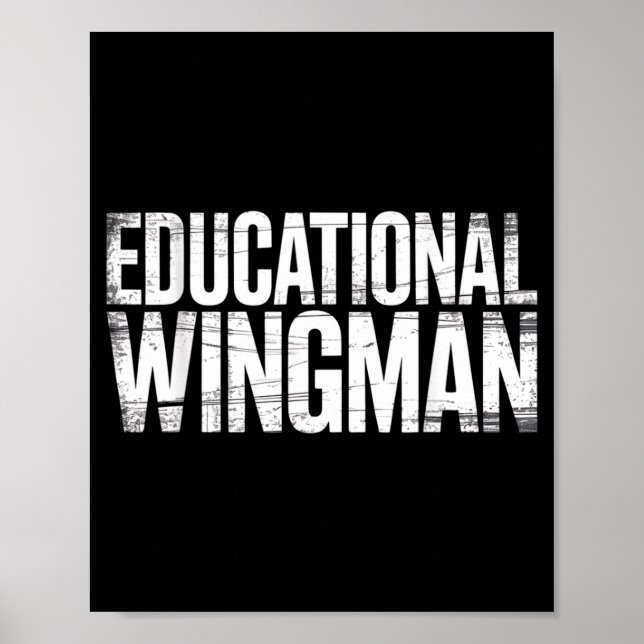 Poster Educational Wingman Teacher Istant Suprt -  (Frente)