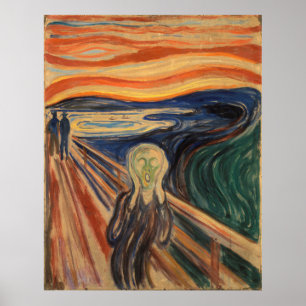 Pôster Edvard Munch, A Pintura Do Gritar