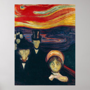 Poster Edvard Munch - Ansiedade