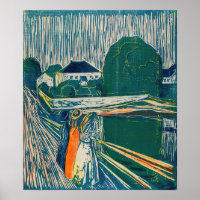 Edvard Munch - As Meninas na Ponte, Lithógrafo