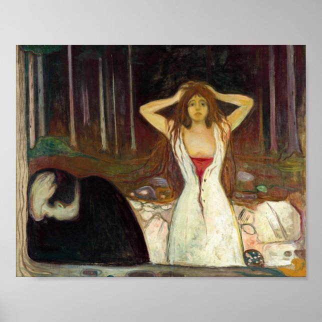 Poster Edvard Munch - Cinzas (Frente)