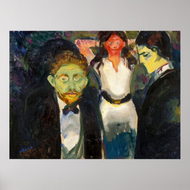 Poster Edvard Munch - Ciúme (Frente)
