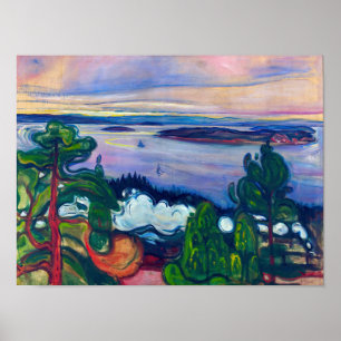 Poster Edvard Munch - Comboio Fumado
