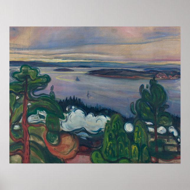 Pôster Edvard Munch - Comboio Fumado (Frente)