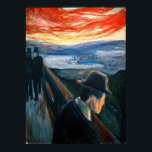 Poster Edvard Munch - Humor Doente no Sunset, Desespero 1<br><div class="desc">Doença no pôr do sol,  desespero - Edvard Munch,  Oil on Canvas,  1892</div>