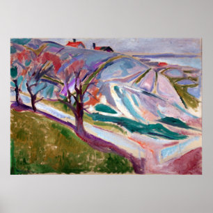 Poster Edvard Munch Landscape, Kragerø