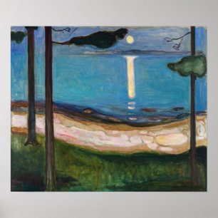 Poster Edvard Munch - Lua