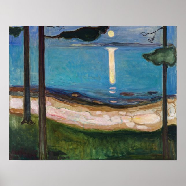 Poster Edvard Munch - Luar (Frente)