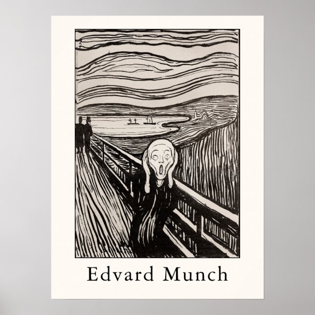 Poster Edvard Munch – O Grito (1895) (Frente)