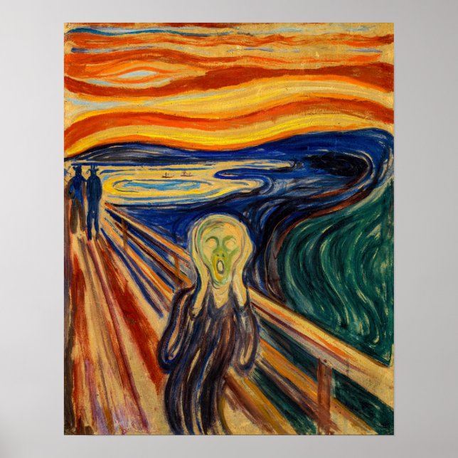 Poster Edvard Munch - O Grito 1910 (Frente)