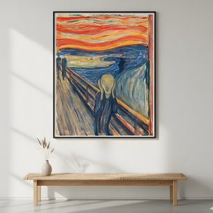 Poster Edvard Munch O Grito Arte Refinada Expressionismo 