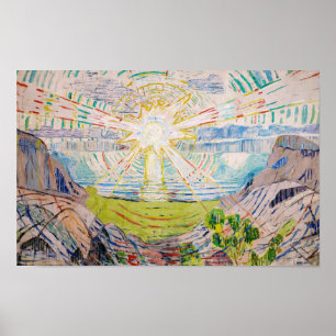Poster Edvard Munch - O Sol 1910
