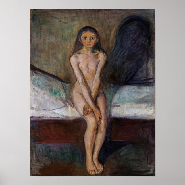 Poster Edvard Munch - Puberdade (Frente)