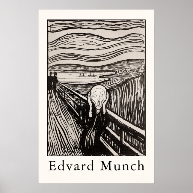 Poster Edvard Munch – The Scream (1895) (Frente)