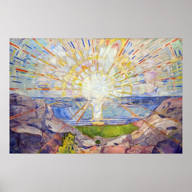 Poster Edvard Munch - The Sun 1911 (Frente)