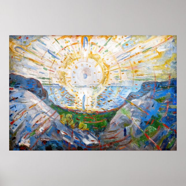 Poster Edvard Munch - The Sun 1912 (Frente)