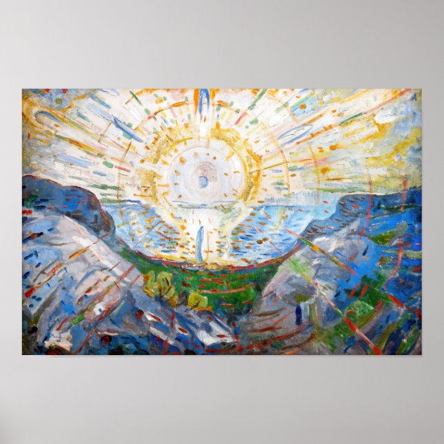Poster Edvard Munch - The Sun 1912 (Frente)