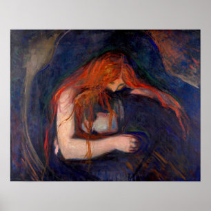 Poster Edvard Munch - Vampiro / Amor e Dor