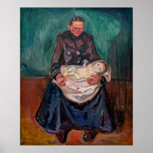 Poster Edvard Munch - Woman with Sick Child, Inheritance