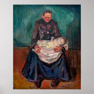 Poster Edvard Munch - Woman with Sick Child, Inheritance