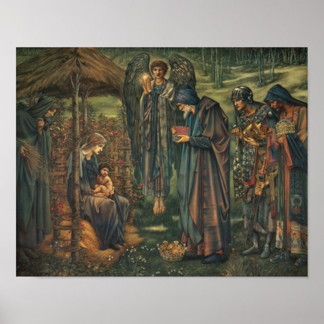 Pôster Edward Burne-Jones - A Estrela de Belém (Frente)