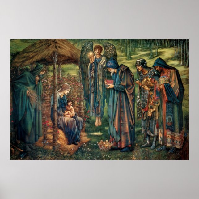 Poster Edward Burne-Jones: Estrela de Belém (Frente)