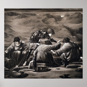 Poster Edward Burne-Jones Perseu e o Graeae