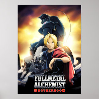 Poster Edward e Alphonse Fullmetal Alchemist Brotherhoo