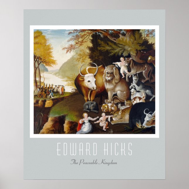 Pôster Edward Hicks - O Reino Paz (Frente)