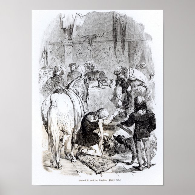 Pôster Edward II e o Minstrel (Frente)