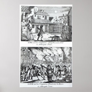 Pôster Edward Lowe e seus companheiros que ajustam o fogo