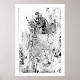 Pôster Edward mim que declaro seu príncipe de Gales do