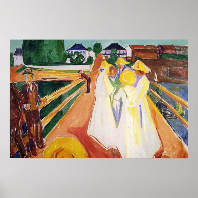 Pôster Edward Munch Art Painting (Frente)