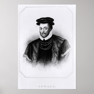 Poster Edward norte 'dos retratos britânicos do