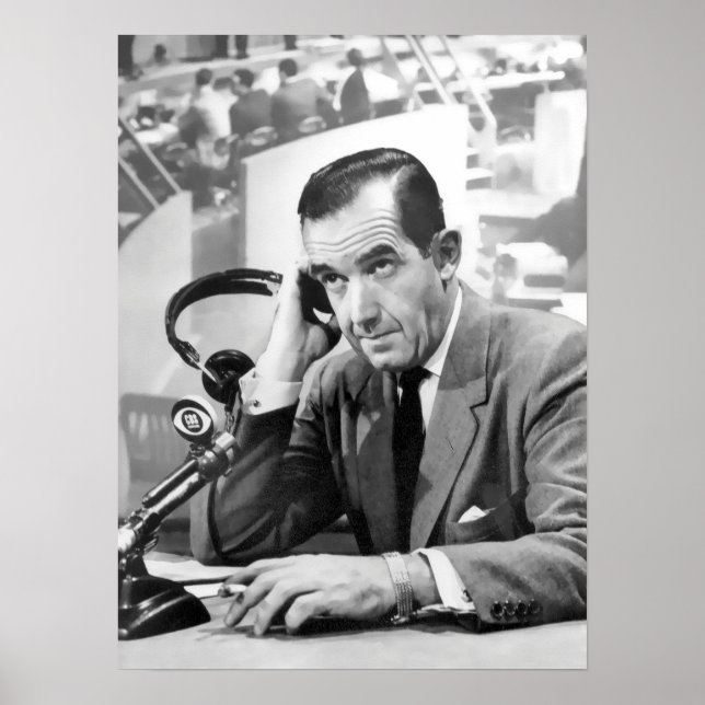 POSTER EDWARD R. MURROW CBS 1956 (Frente)