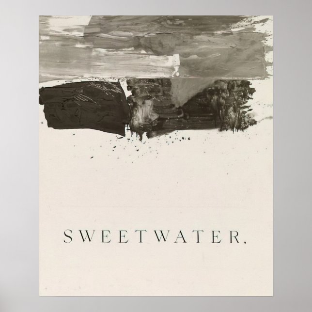 Poster Edward Ruscha - Água Doce - 1959 (Frente)