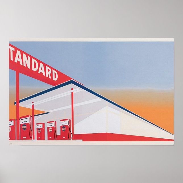 Poster Edward Ruscha - Estação Standard - 1966 (Frente)