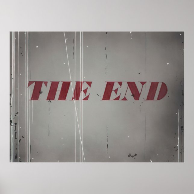 Poster Edward Ruscha - O Fim - 1997 (Frente)